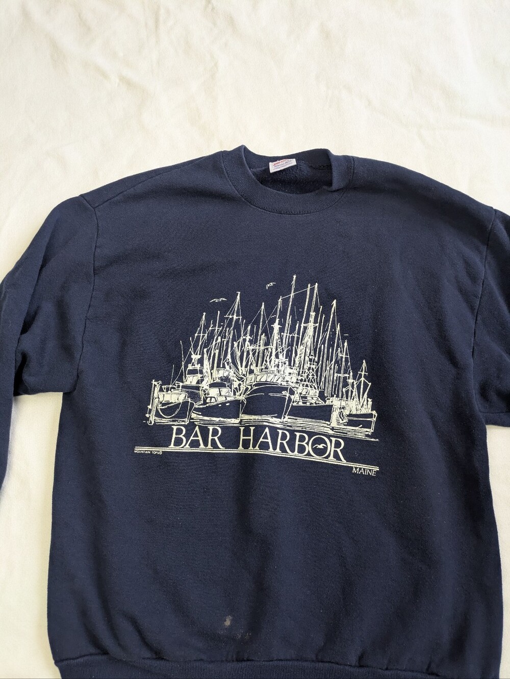 Vintage Bar Harbor Maine Sweatshirt LG USA Made